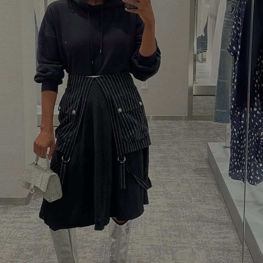 AALTO Striped Mini Length Skirt - Picture 5 of 9